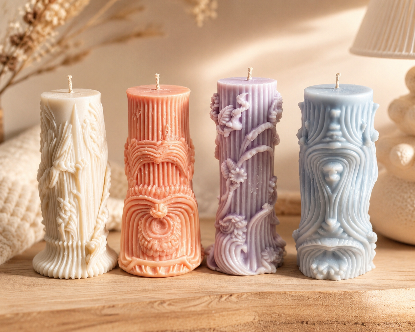 Patterned column pillars