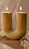 The u-shape candle